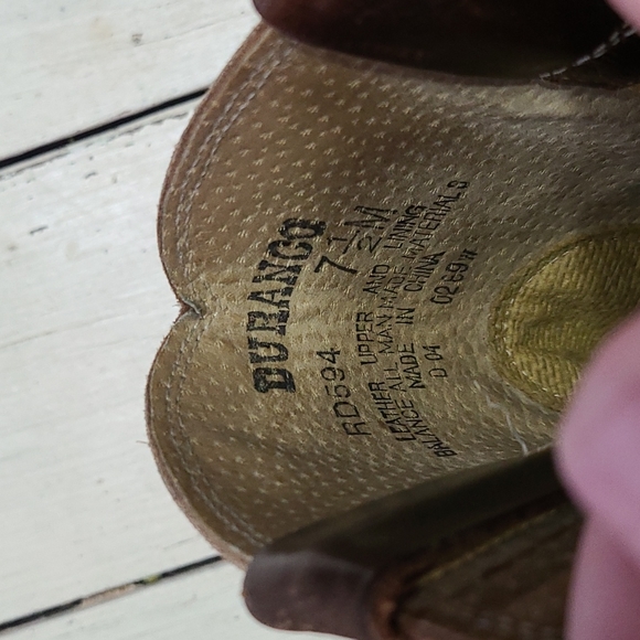 Durango brown leather work boots - Picture 4 of 5